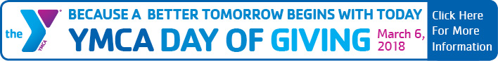 Banner ad with YMCA Day of Giving Information