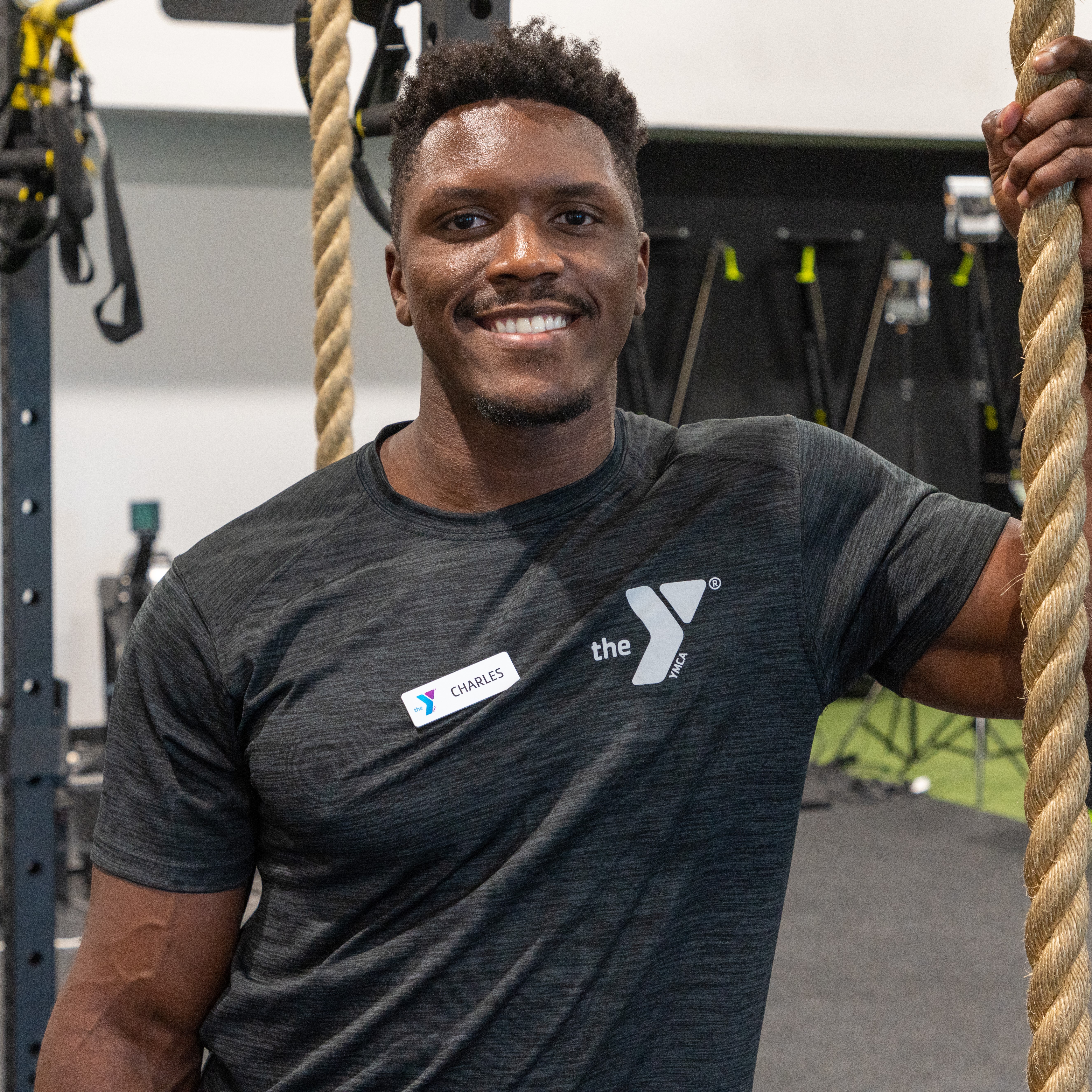 A headshot of Charles, Personal Trainer at the Frisco YMCA