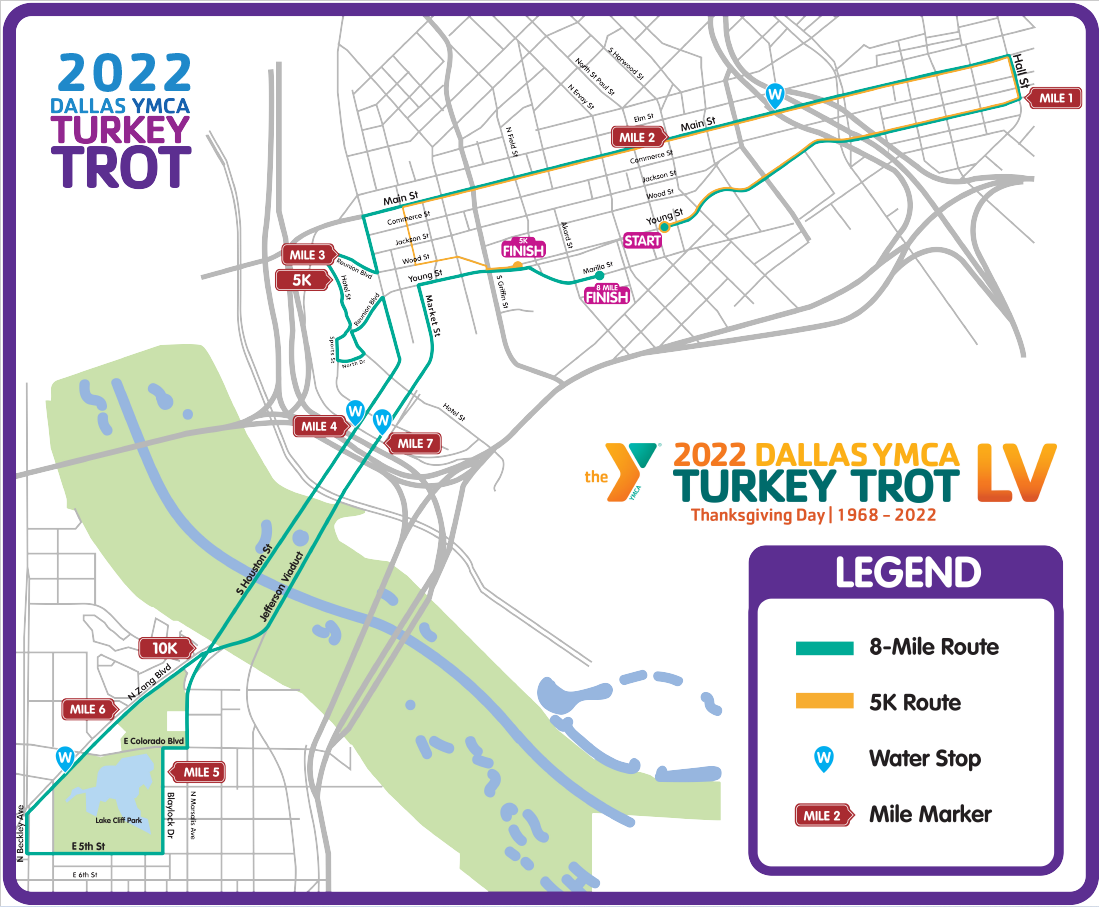 2022 Turkey Trot Course Map