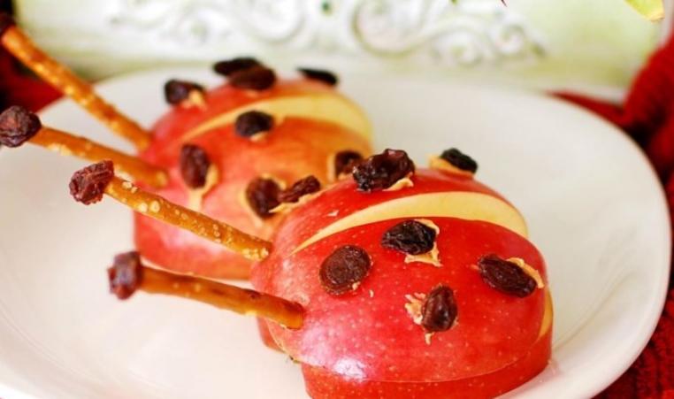 healthy ladybug snack